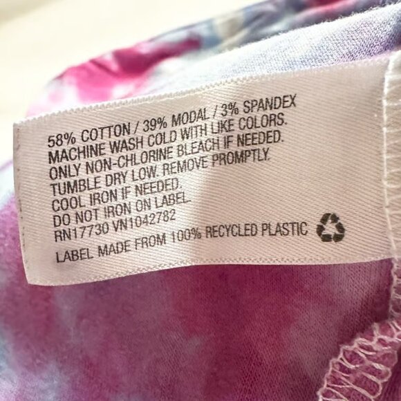 Ava & Viv Plus Size 2X Tank Top Tie Dye Handmade Blue Purple Hippie Boho - Picture 4 of 4